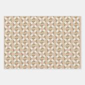 Beach WreatZee Stars Sand Dollars Sand Tan Inpakpapier Vel (Voorkant 3)