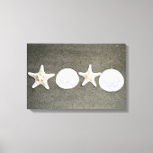 Beach X en O's Photo Stretched Canvas Art (Voorkant)