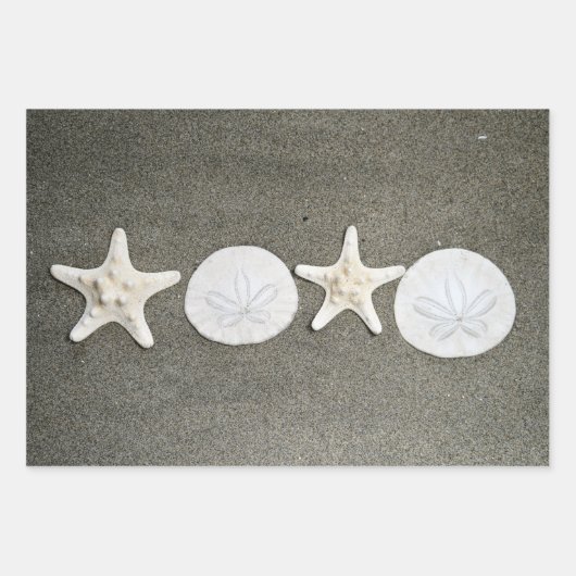 Beach X's en O's cadeaupapier (Voorkant)