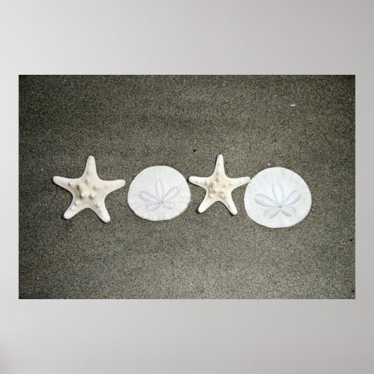 Beach X's en O's Photo Poster (Voorkant)