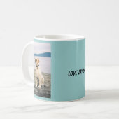 Beach Yellow Lab Koffiemok (Voorkant links)