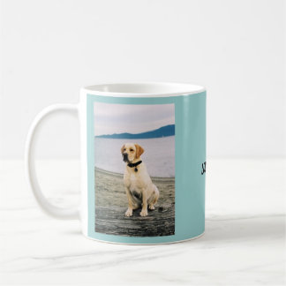 Beach Yellow Lab Koffiemok
