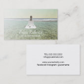 Beach Yoga & Meditation Instructor Visitekaartje (Voorkant / Achterkant)