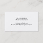 Beach Yoga & Meditation Instructor Visitekaartje (Achterkant)