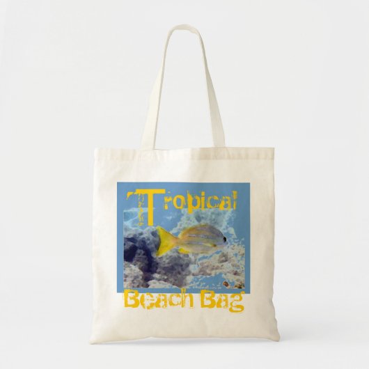 Beach zak (gele vis) tote bag (Voorkant)