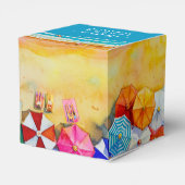 Beach Zand Waves Dank u wel voor de doos Bedankdoosjes (Achterkant)