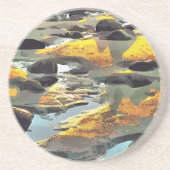 BEACH ZANDSTEEN ONDERZETTER (Voorkant)