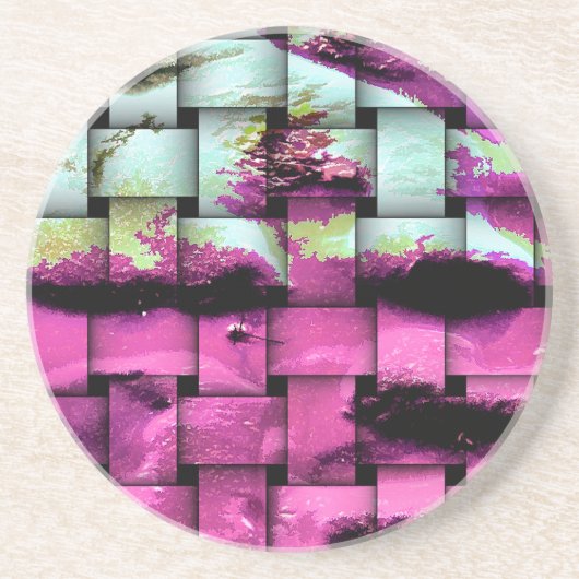 BEACH ZANDSTEEN ONDERZETTER (Voorkant)