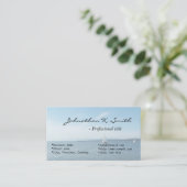 Beach zee and boot profile card. visitekaartje (Staand voorkant)