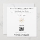 *~* Beach Zee AR7 RSVP FOTO QR WEDDING Kaart (Achterkant)