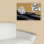 Beach Zee & Flip Flop Bathroom Poster