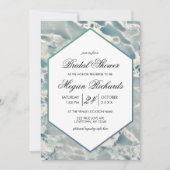 Beach Zee Glass Ocean Bridal Shower Invitation Kaart (Voorkant)