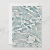 Beach Zee Glass Ocean Bridal Shower Invitation Kaart (Achterkant)