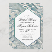 Beach Zee Glass Ocean Bridal Shower Invitation Kaart (Voorkant / Achterkant)