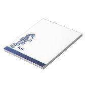 Beach Zee Horse Monogram Notitieblok (Linkerzijde)