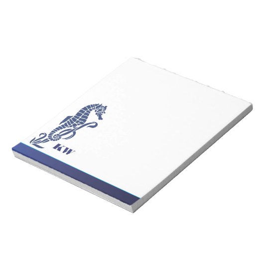 Beach Zee Horse Monogram Notitieblok (Linkerzijde)