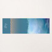 Beach Zee Ocean Wave Meditation Yogamat (Achterkant (horizontaal))