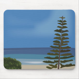 Beach Zee Pine Tree Natuur Muismat