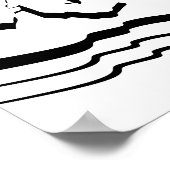 Beach Zee & Polka Dot Teenslippers Bathroom Poster (Hoek)