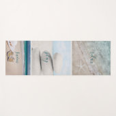 Beach Zee Sand Rocks Yogamat (Voorkant (horizontaal))