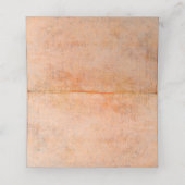 Beach Zee Shell Elegant Wedding Verloving Event Plaatskaartje (Binnenkant ongevouwen)