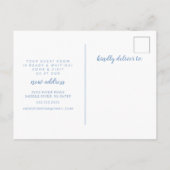 Beach Zee Shell Moving Notice Aankondigingskaart (Achterkant)