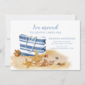 Beach Zee Shell Moving Notice Kaart (Voorkant)