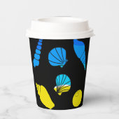 Beach Zee Shell Papieren Bekers (Achterkant)