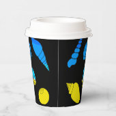 Beach Zee Shell Papieren Bekers (Rechts)