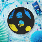 Beach Zee Shell Papieren Bordje (Feest)