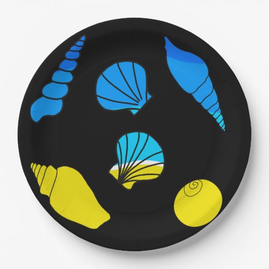 Beach Zee Shell Papieren Bordje (Voorkant)