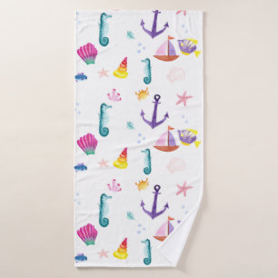 Beach Zee Side Summer Fun Novelty Badhanddoek