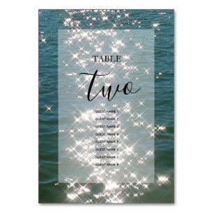 Beach Zee Water Sparkles Weddenschap Names Kaart