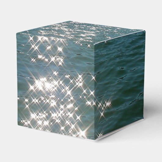 Beach Zee Water Sparkles Weduwen Bedankdoosjes (Achterkant)