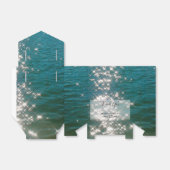 Beach Zee Water Sparkles Weduwen Bedankdoosjes (Uitgevouwen)