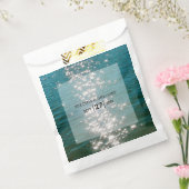 Beach Zee Water Sparkles Weduwen Bedankzakje (Gezegeld)