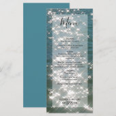 Beach Zee Water Sparkles Weduwen Menu (Voorkant / Achterkant)
