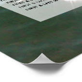 Beach Zee Water Sparkles Weduwenkaart Poster (Hoek)