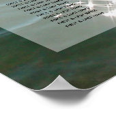 Beach Zee Water Sparkles Weduwenkaart Poster (Hoek)