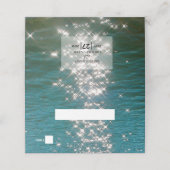 Beach Zee Water Sparkles Weduwgoedkaart Plaatskaartje (Buitenkant ongevouwen)