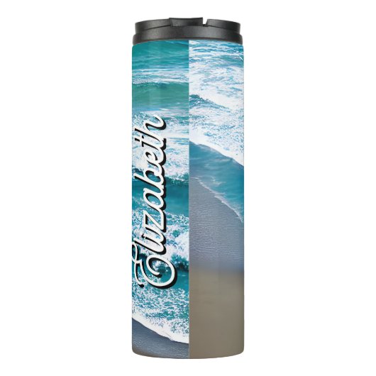 Beach Zee Waves Thermosbeker (Achterkant)