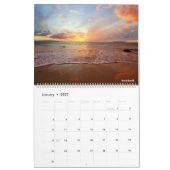 Beach Zonsondergangen op Maui Kalender (Jan 2027)