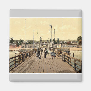 Beach, Zoppot, West-Pruisen, Duitsland (Sopot) Magneet