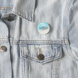 Beachaholic Waterverf Strand Ronde Button 3,2 Cm