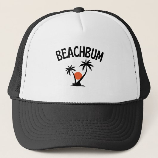 Beachbum Beach Summer Trucker Pet (Voorkant)