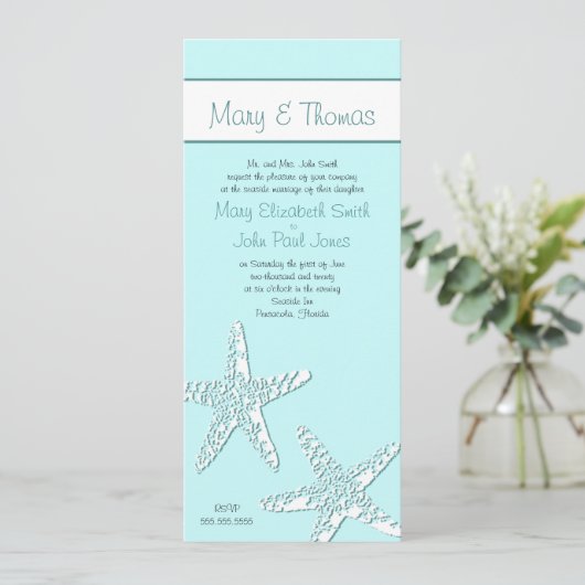 BeachClassy - Blauwgroen Kaart (Staand voorkant)