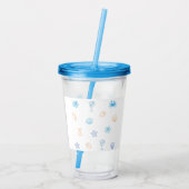 Beachclub Verjaardag Acryl Drinkbeker (Achterkant)