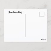 Beachcombattende zeegarens Fotografisch strand Briefkaart (Achterkant)