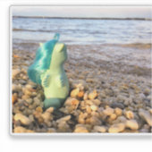 Beachcomber Baby Zeepony op het Strand Sticker (Voorkant)