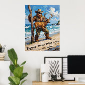 Beachcomber Bigfoot: een onverwachte vondst Poster (Thuiskantoor)